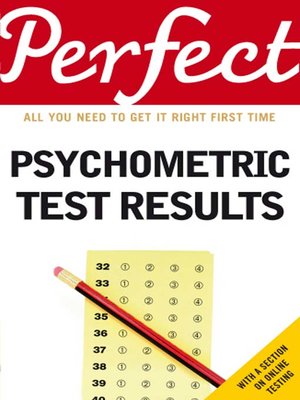 cover image of Perfect Psychometric Test Results